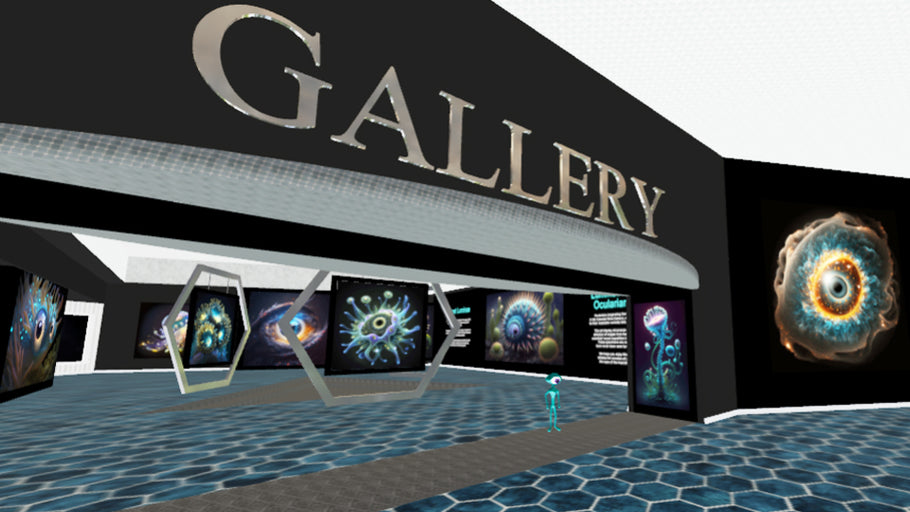 Mozilla Hubs Artist in Residence Project - Cosmic Canvas Space Gallery